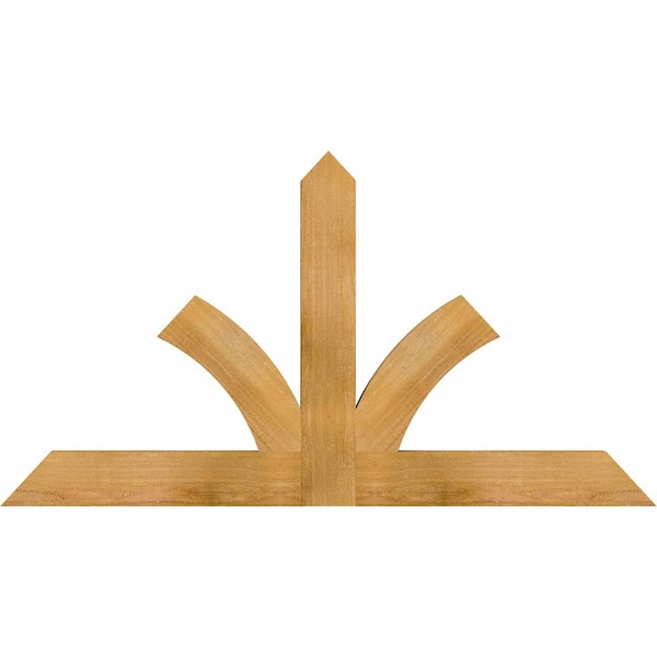 Ekena Millwork Richland Rough Sawn Timber Gable Bracket, Western Red Cedar, 48"W x 26"H x 2"D x 4"F, 13/12 Pitch GBW048X26X0204RIC00RWR - main
